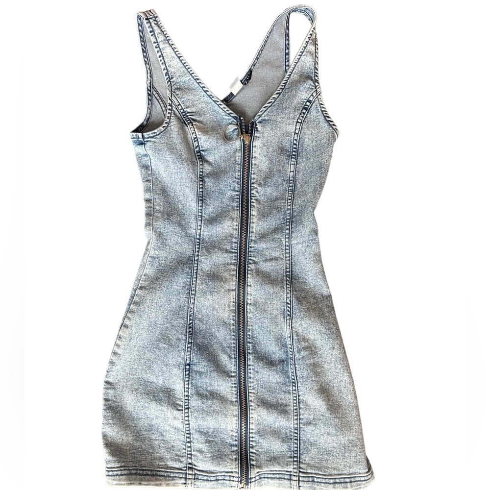 Light Wash Denim BodyCon Dress
